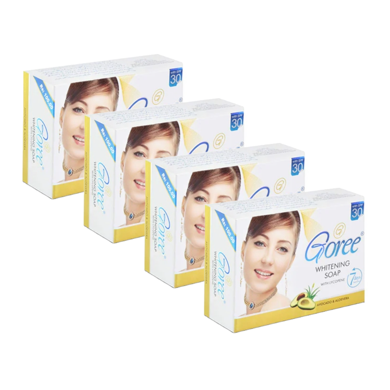 Goree Avocado & Aloevera Whitening Soap 100g Pack of 4