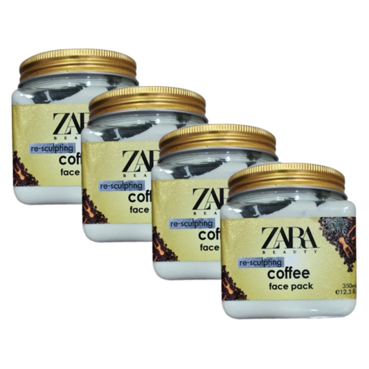 Zara Beauty Re-Sculpting Coffee Face Pack 350ml Pack of 4