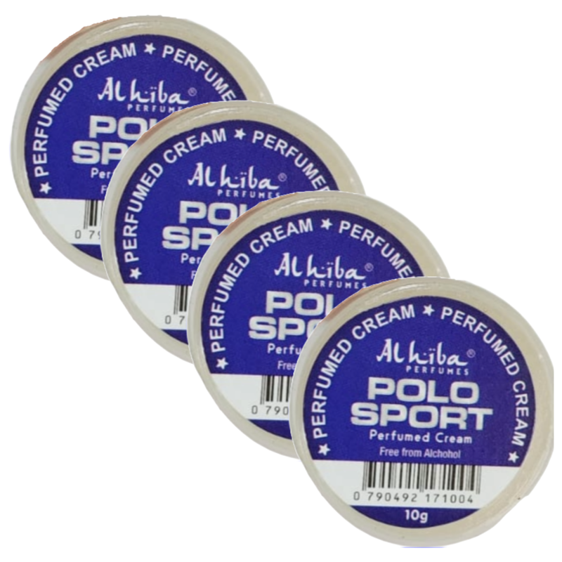 Al Hiba Polo Sport Perfume Body Cream 10g Pack of 4