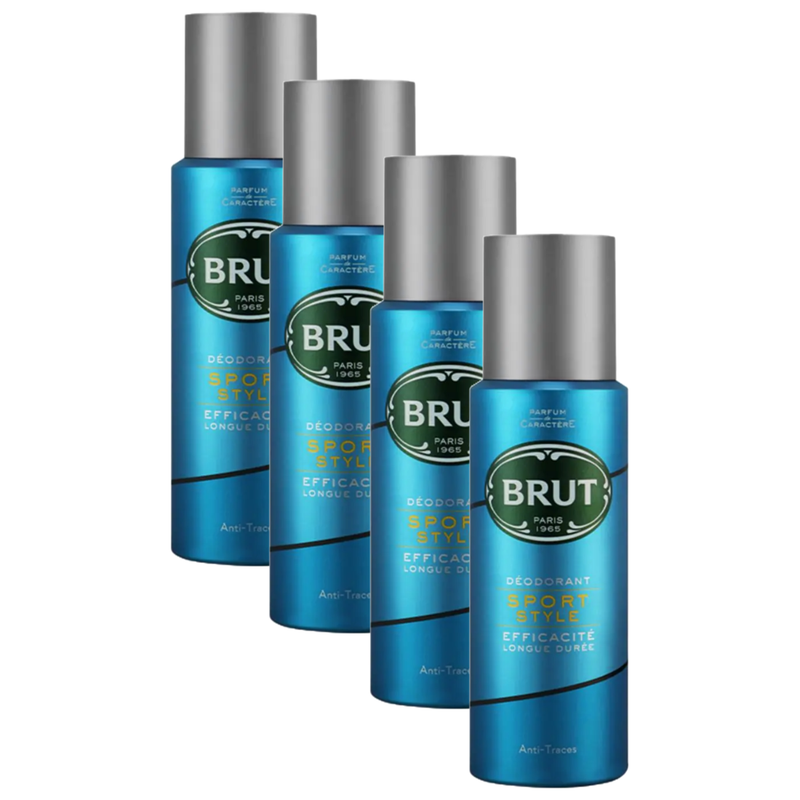 Brut Sport Style Efficacite Longue Duree Deodorant 200ml Pack of 4