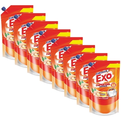 Exo Anti-Bacterial Goodness of Ginger Super Gel Dishwash 100g Pack of 8