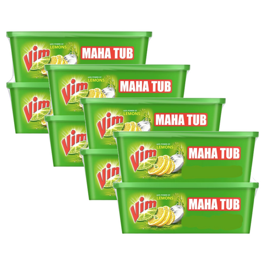 Vim With Power of Lemons Maha Tub Dishwash Bar (500g X 2) Pack of 4