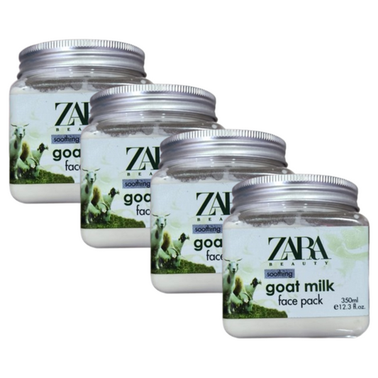 Zara Beauty Soothing Goat Milk Face Pack 350ml Pack of 4