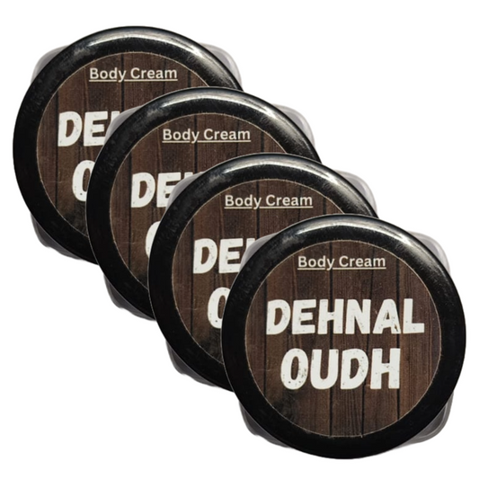 Dehnal Oudh Perfume Body Cream 10g Pack of 4