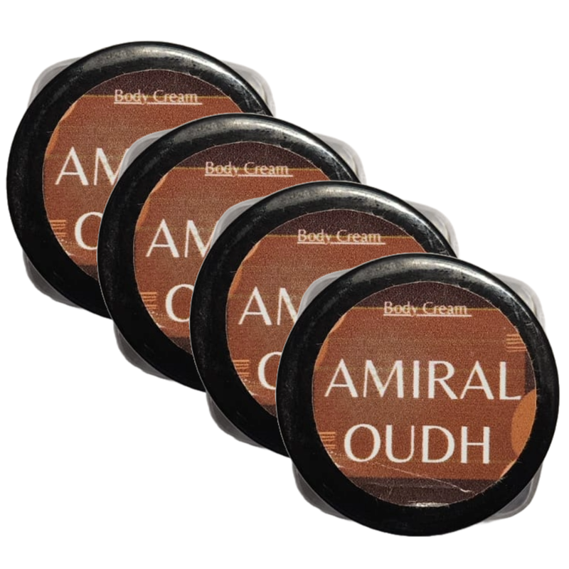 Amiral Oudh Perfume Body Cream 10g Pack of 4