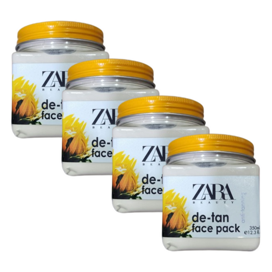 Zara Beauty Anti-Tanning De-Tan Face Pack 350ml Pack of 4