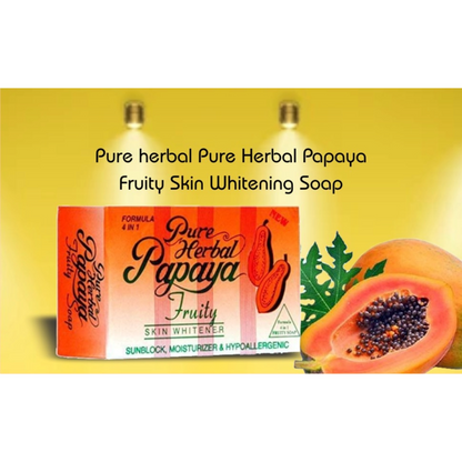 Pure Herbal Papaya Fruity Soap (135gm)(Pack of 2)