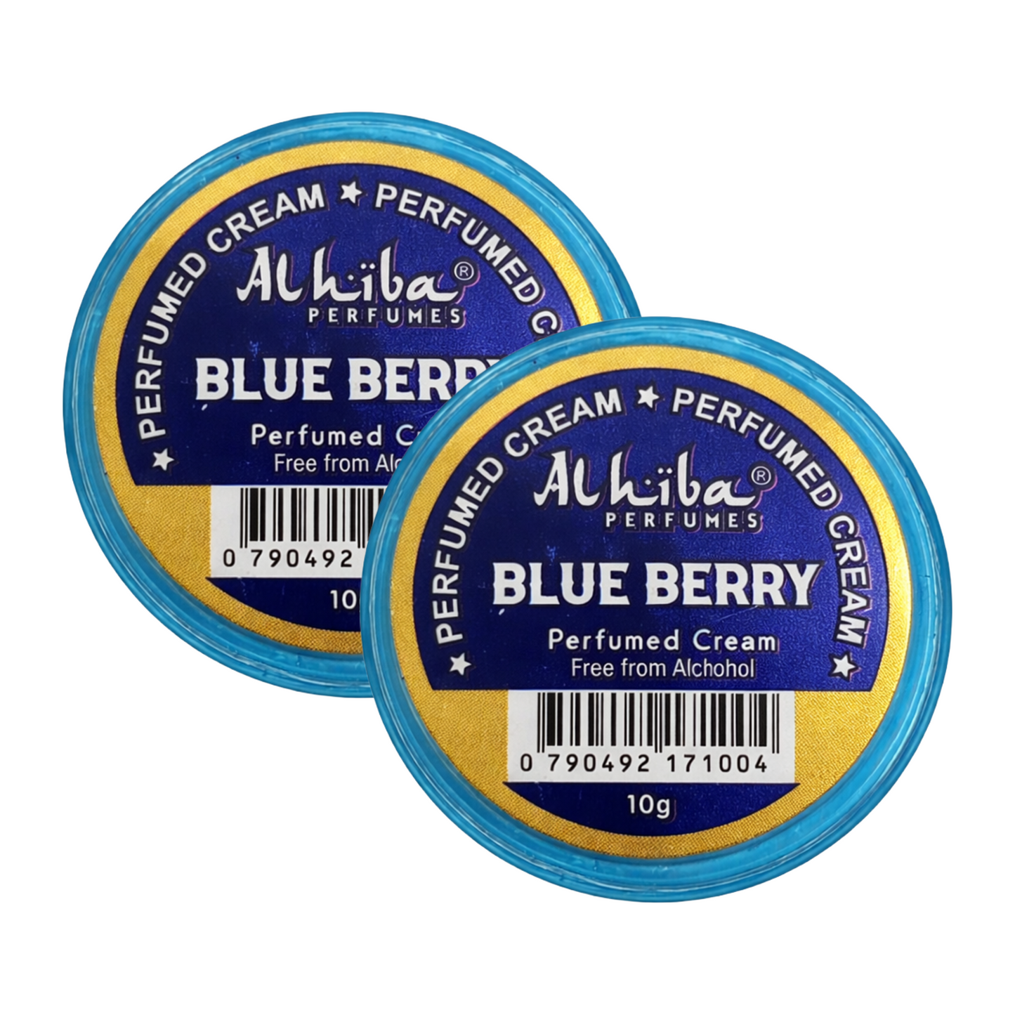 Alhiba Blue Berry Perfume Body Cream 10g Pack of 2