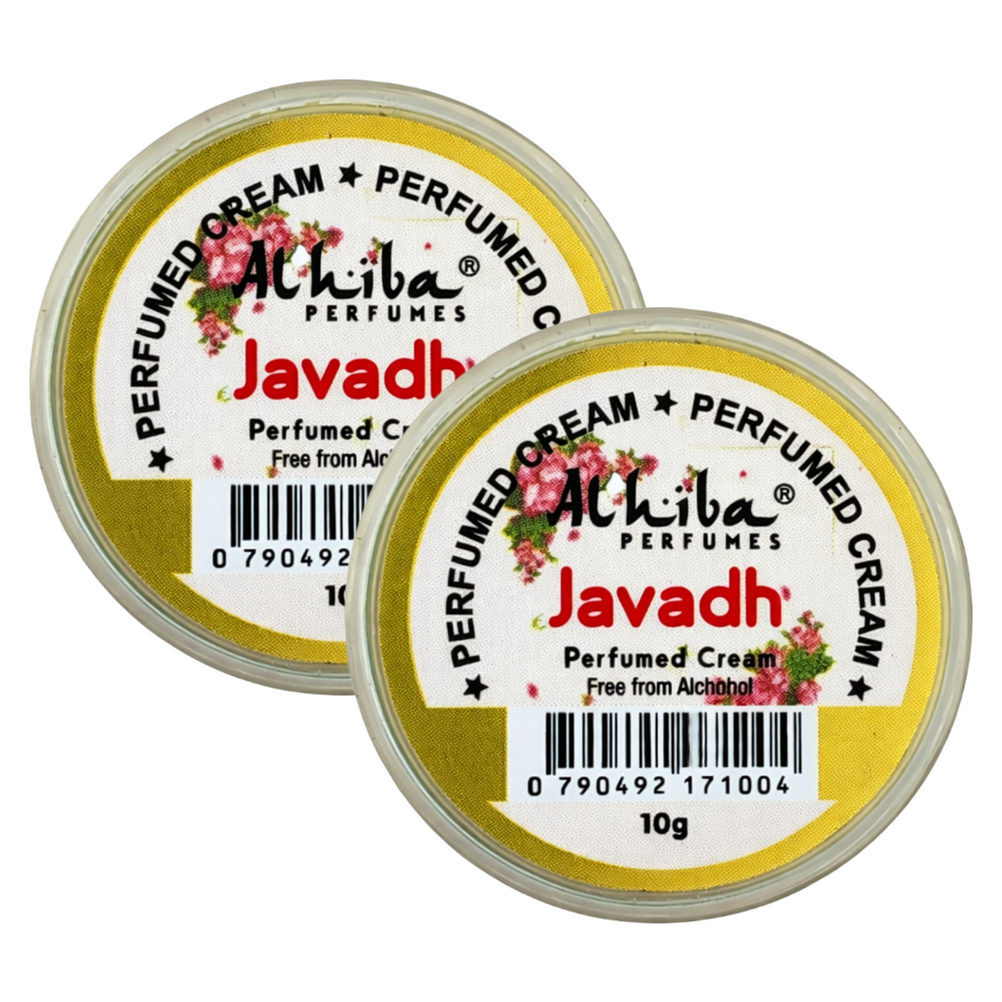 Alhiba Javadh Perfume Body Cream 10g Pack of 2