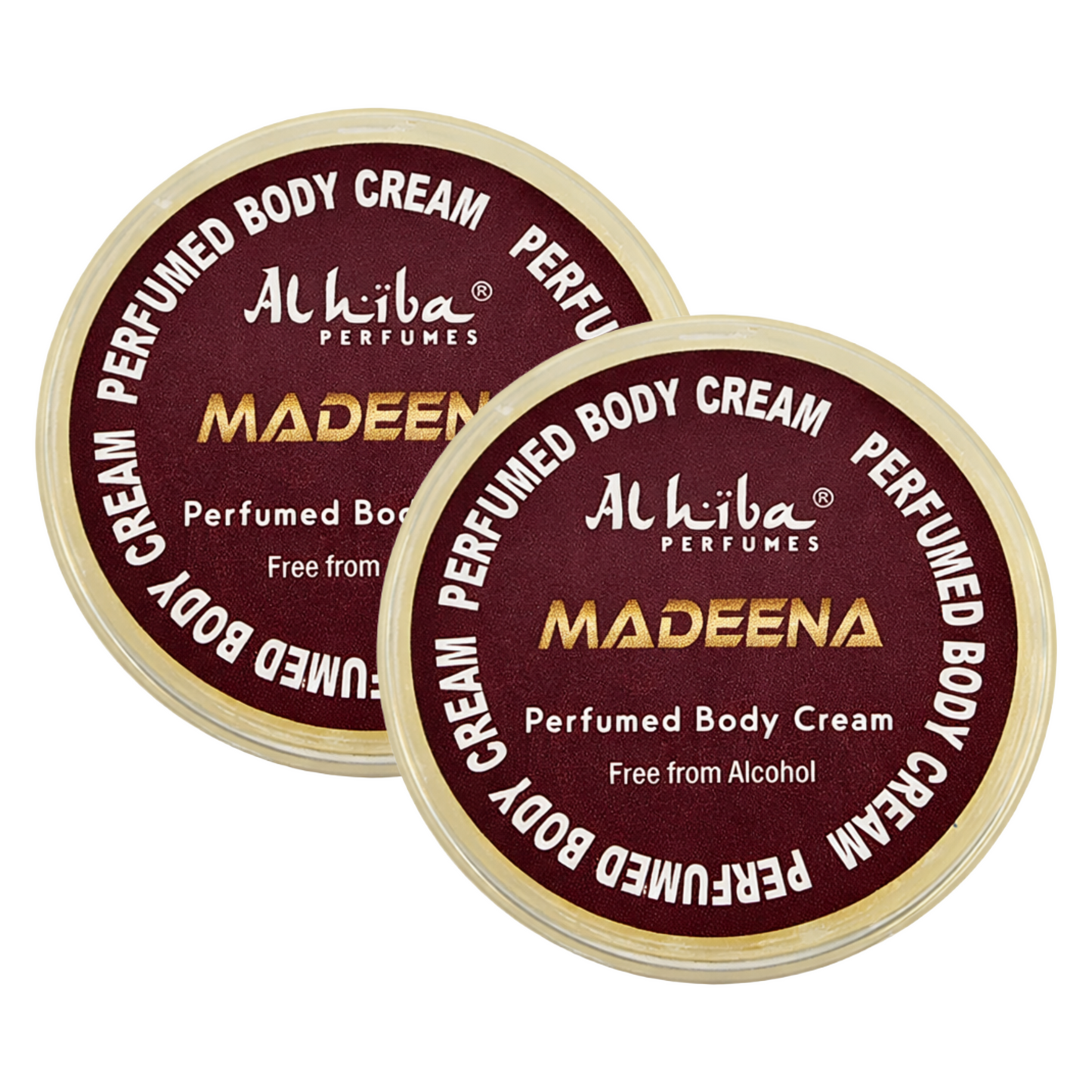 Alhiba Madeena Perfume Body Cream 10g Pack of 2