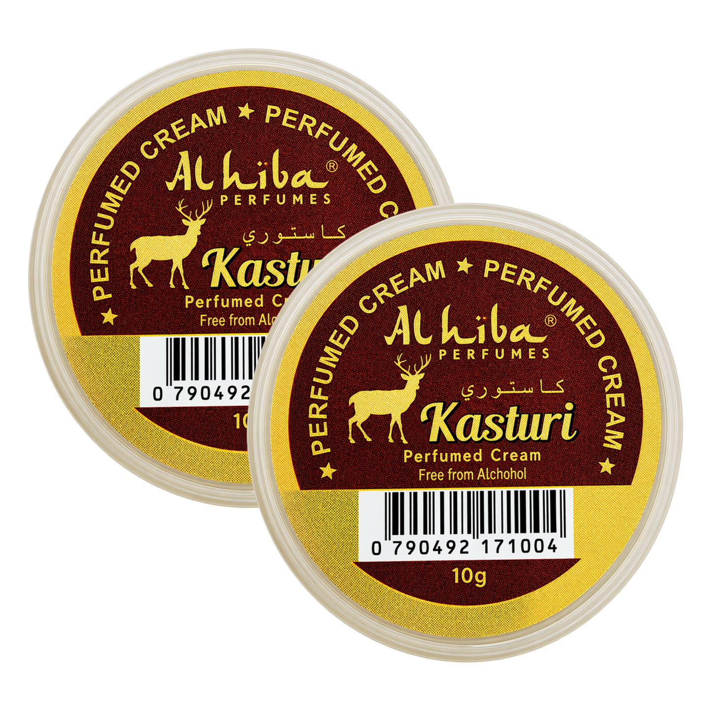 Alhiba Kasturi Perfume Body Cream 10g Pack of 2