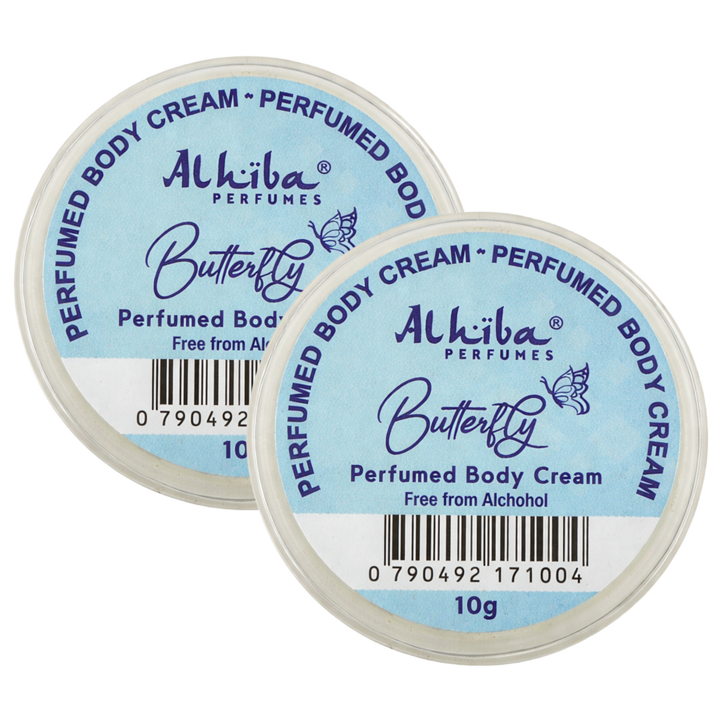Alhiba Butterfly Perfume Body Cream 10g Pack of 2