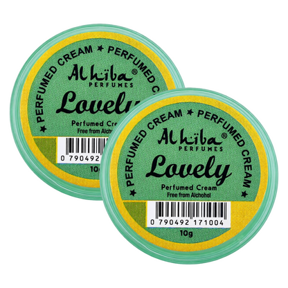 Alhiba Lovely Perfume Body Cream 10g Pack of 2