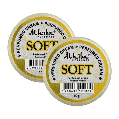 Alhiba Soft Perfume Body Cream 10g Pack of 2