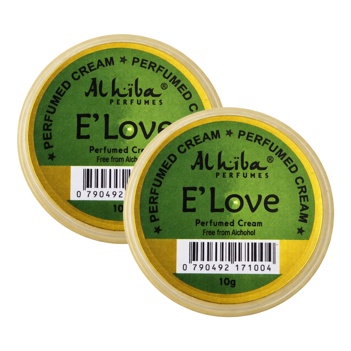 Alhiba E Love Perfume Body Cream 10g Pack of 2