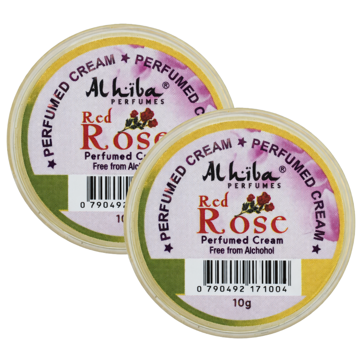 Alhiba Rose Perfume Body Cream 10g Pack of 2