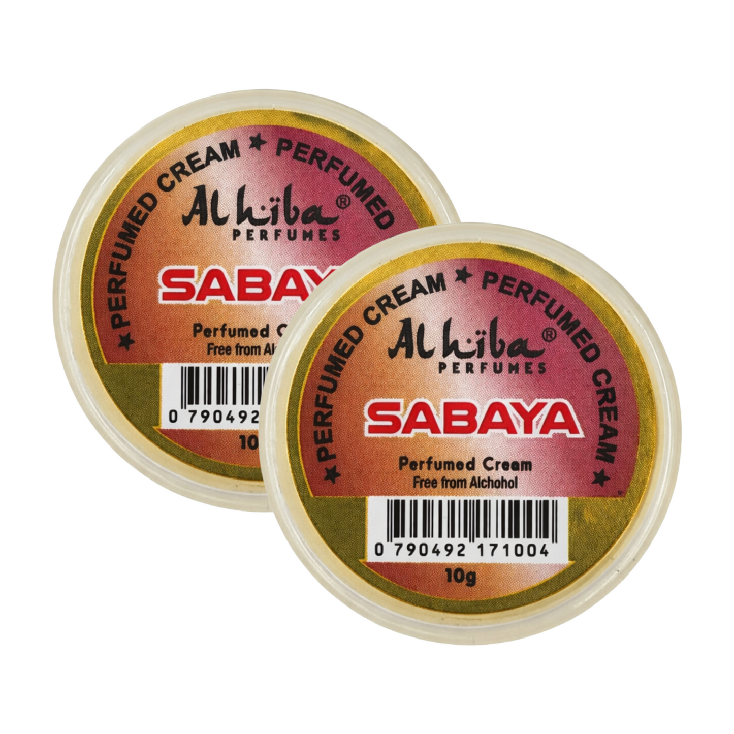Alhiba Sabaya Perfume Body Cream 10g Pack of 2