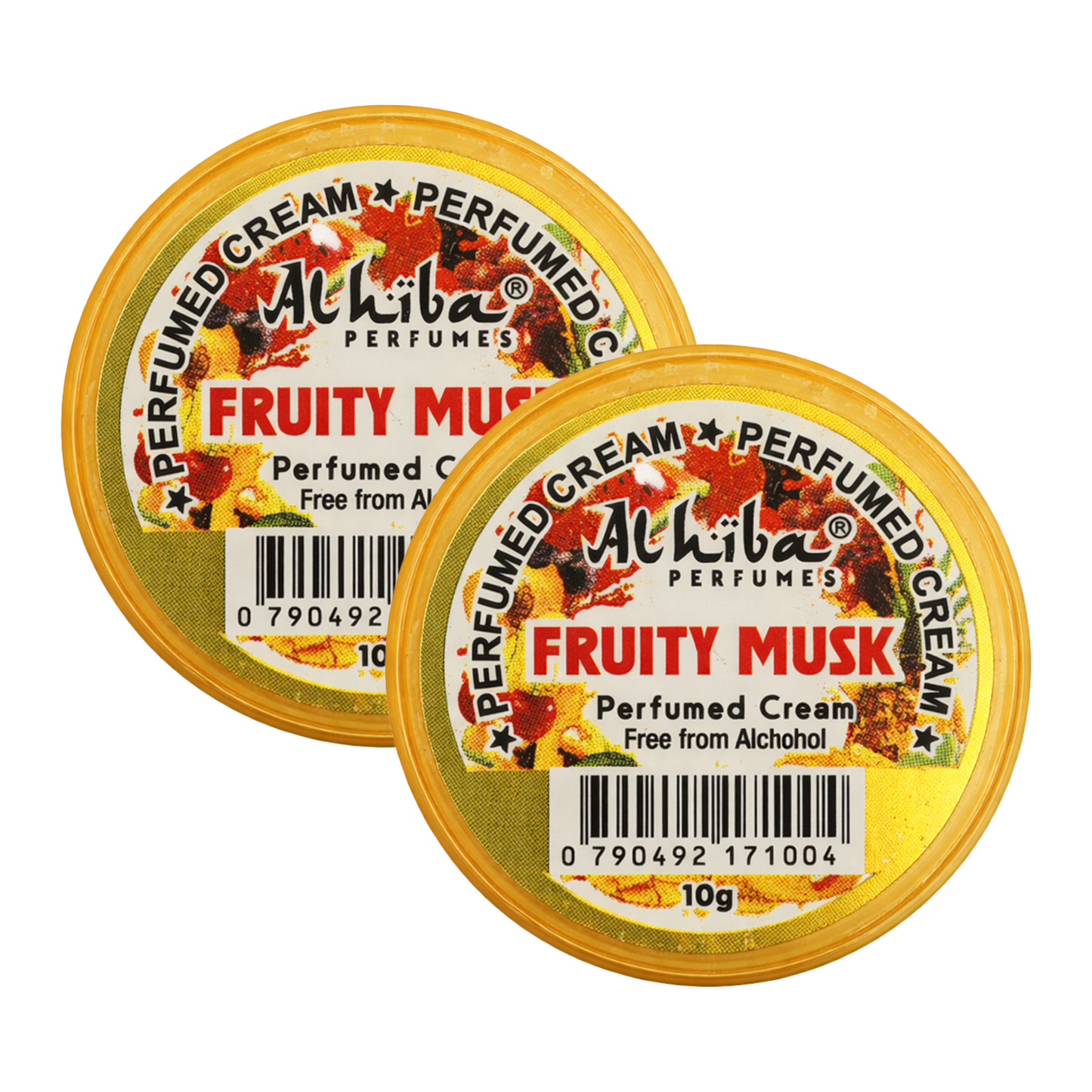 Alhiba Fruity Musk Perfume Body Cream 10g Pack of 2