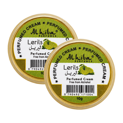 Alhiba Lerils Perfume Body Cream 10g Pack of 2