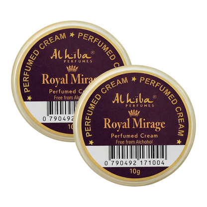 Alhiba Royal Mirage Perfume Body Cream 10g Pack of 2