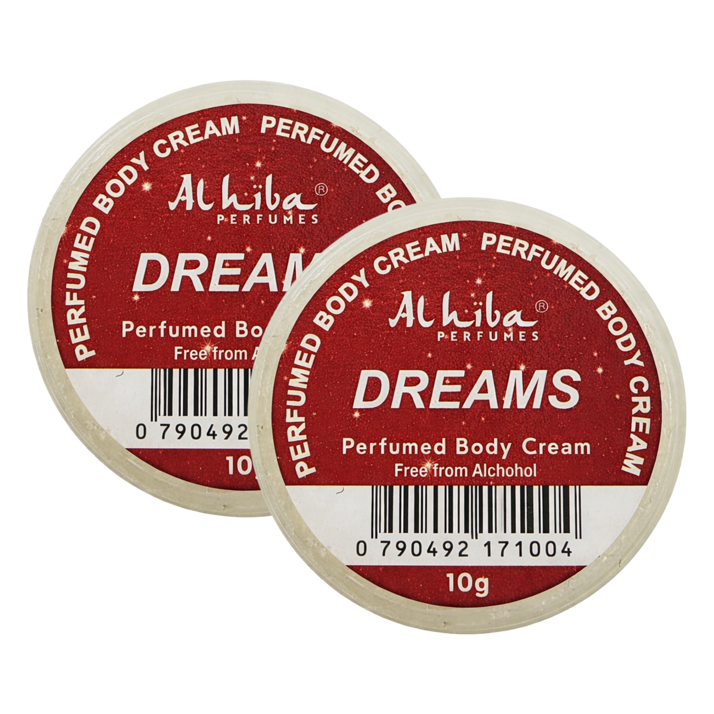 Alhiba Dreams Perfume Body Cream 10g Pack of 2