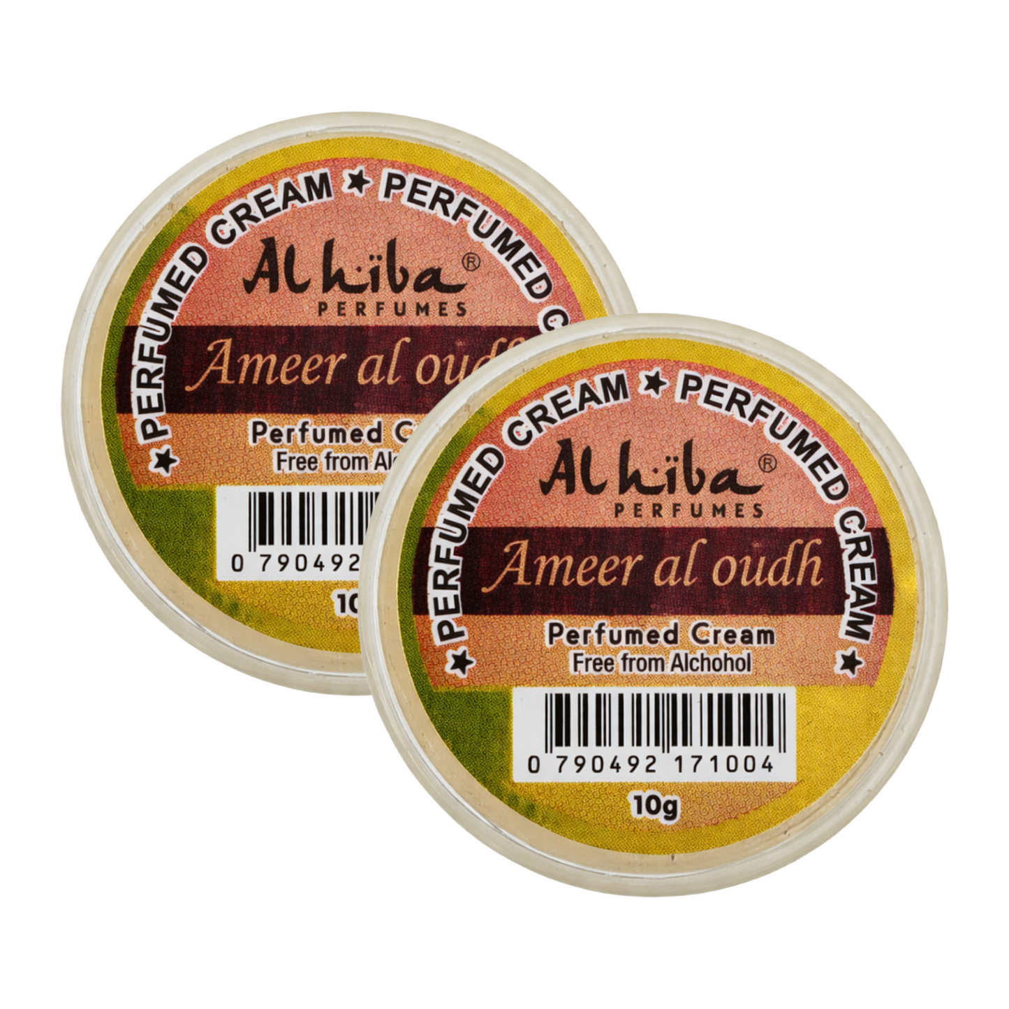 Alhiba Ameer Al Oudh Perfume Body Cream 10g Pack of 2