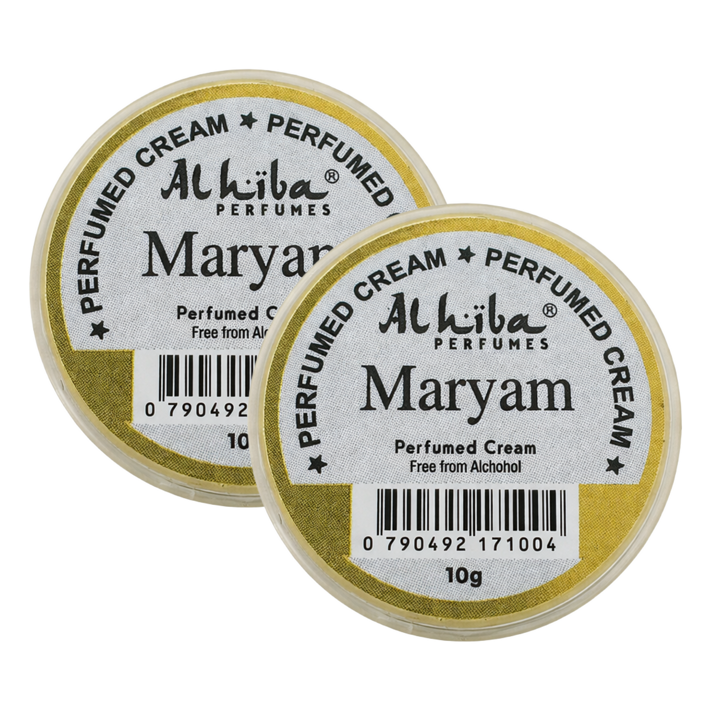 Alhiba Maryam Perfume Body Cream 10g Pack of 2
