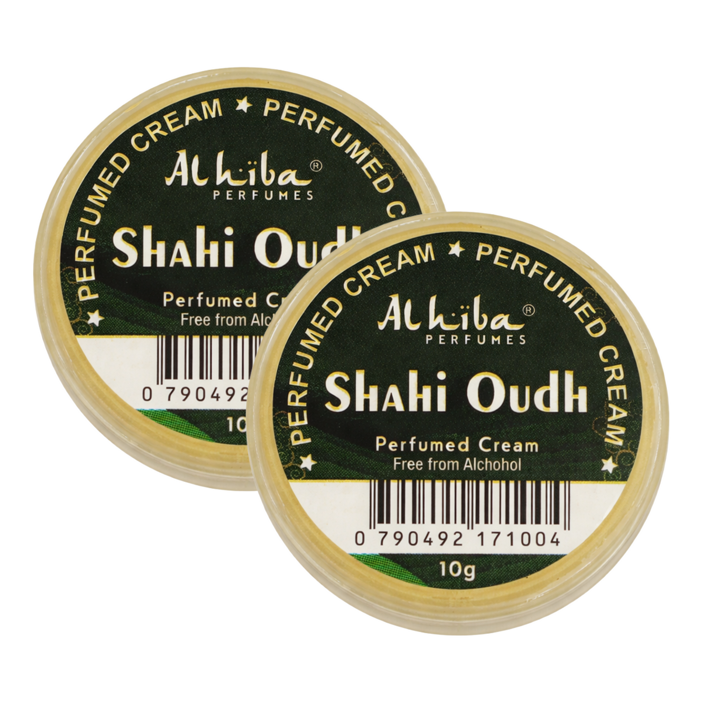 Alhiba Shahi Oudh Perfume Body Cream 10g Pack of 2