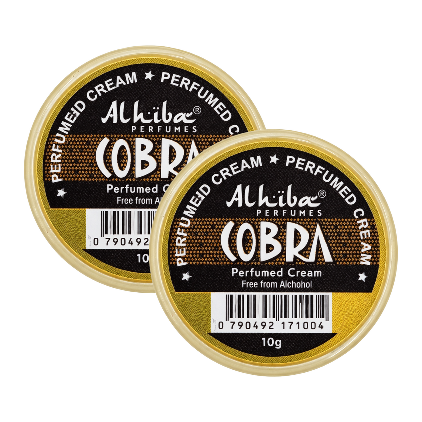 Alhiba Cobra Perfume Body Cream 10g Pack of 2
