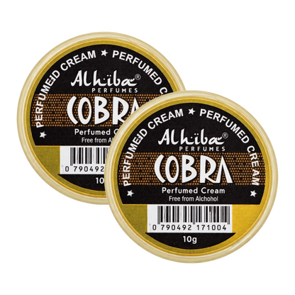 Alhiba Cobra Perfume Body Cream 10g Pack of 2