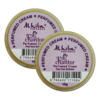 Alhiba Chantor Perfume Body Cream 10g Pack of 2