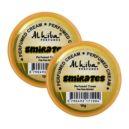 Alhiba Emirates Perfume Body Cream 10g Pack of 2