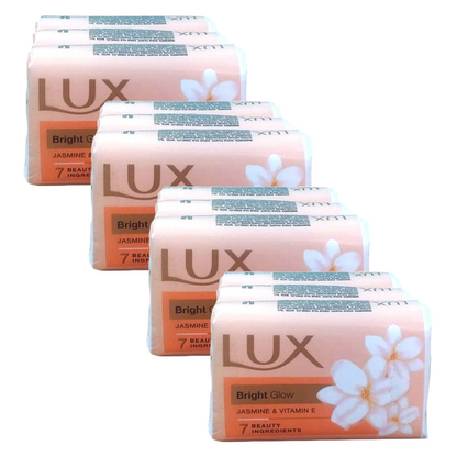 Lux Brighter Glow Jasmine Vitamin C + E Soap (3X100g) Pack of 4