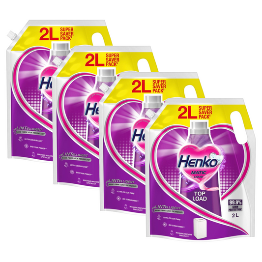 Henko Matic Top Load Ultra Colour Care Liquid 2L Pack of 4