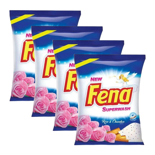 Fena Superwash Germclean Rose & Chandan Washing Powder 500g Pack of 4