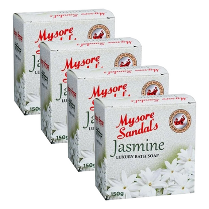 Mysore Sandal Jasmine Luxury Bath Soap 150g Pack of 4