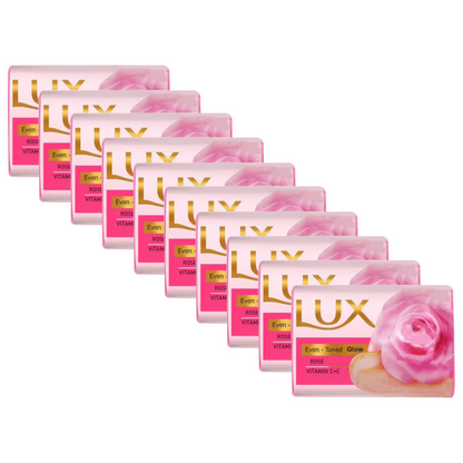 Lux Even-Toned Glow Rose Vitamin C + E Soap 41g Pack of 10