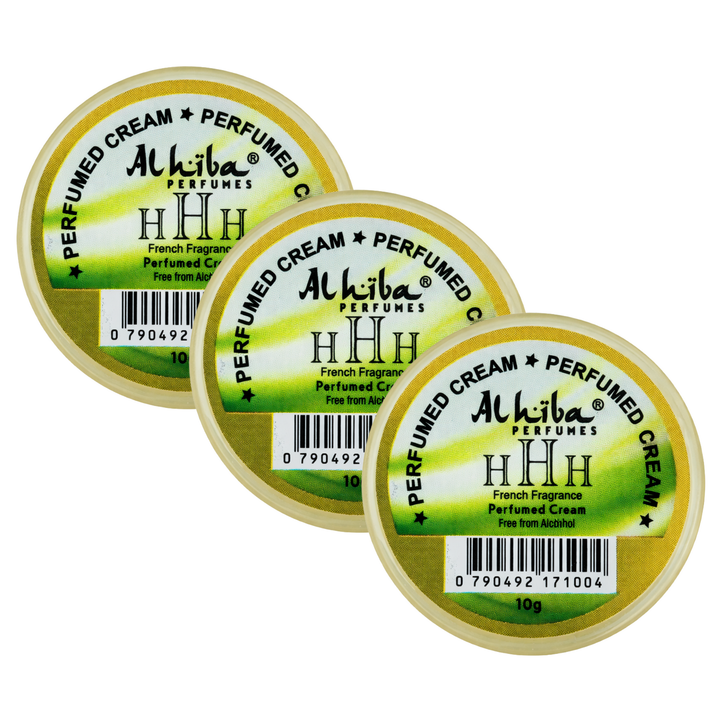 Alhiba HHH Perfume Body Cream 10g Pack of 3