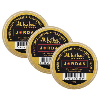 Alhiba Jordan Perfume Body Cream 10g Pack of 3