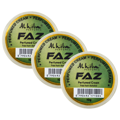 Alhiba Faz Perfume Body Cream 10g Pack of 3