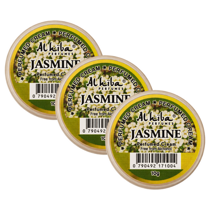 Alhiba Jasmine Perfume Body Cream 10g Pack of 3