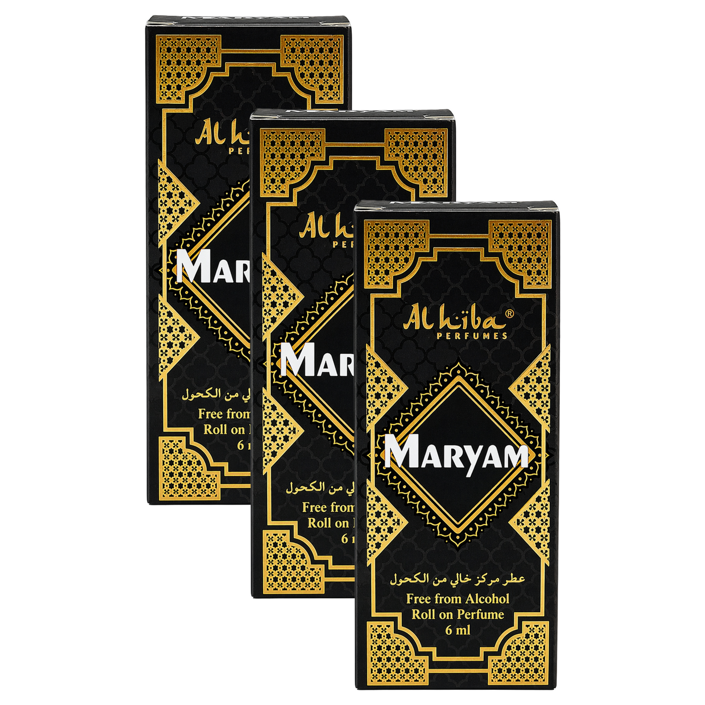 Alhiba Maryam Roll On Perfume 6ml Pack of 3