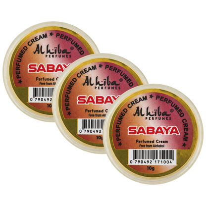 Alhiba Sabaya Perfume Body Cream 10g Pack of 3