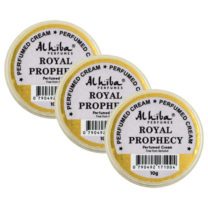 Alhiba Royal Prophecy Perfume Body Cream 10g Pack of 3