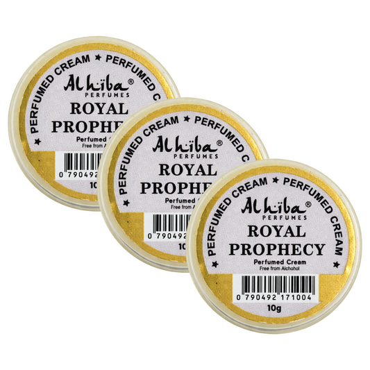 Alhiba Royal Prophecy Perfume Body Cream 10g Pack of 3