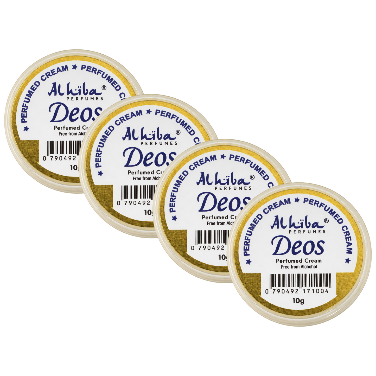 Alhiba Deos Perfume Body Cream 10g Pack of 4