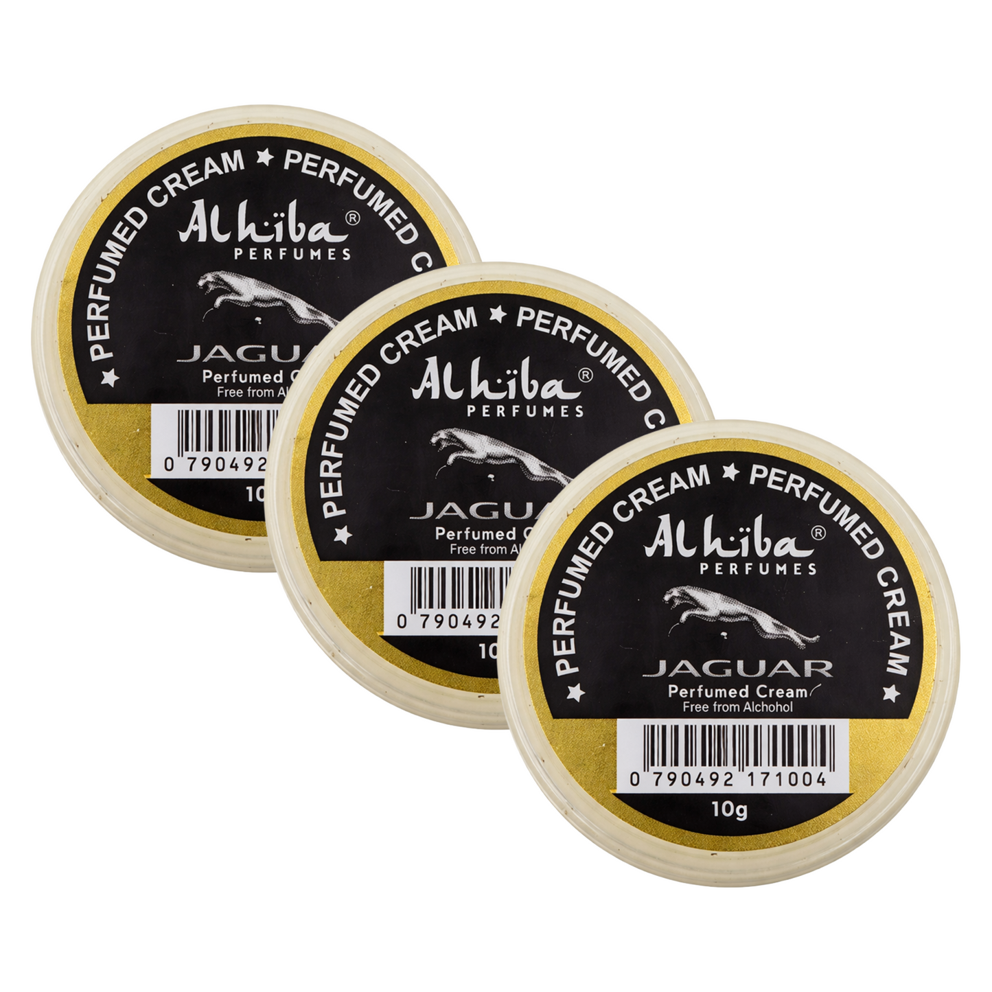 Alhiba Jaguar Perfume Body Cream 10g Pack of 3