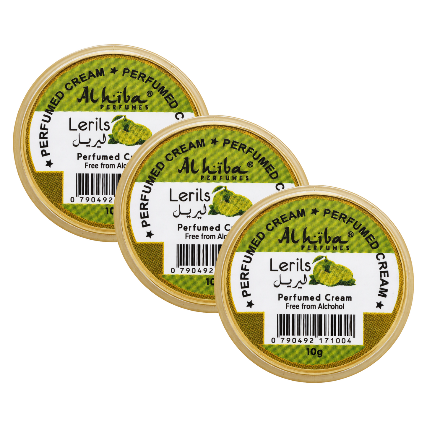 Alhiba Lerils Perfume Body Cream 10g Pack of 3