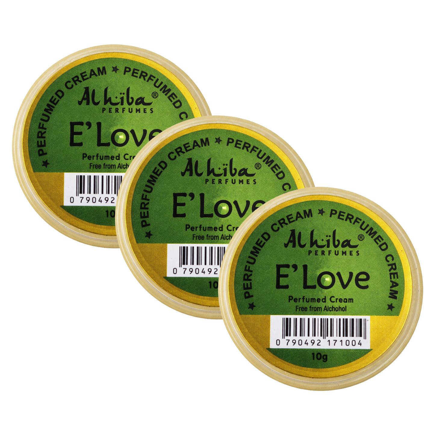 Alhiba E Love Perfume Body Cream 10g Pack of 3