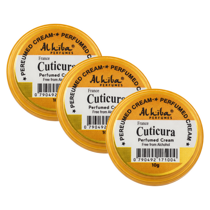 Alhiba Cuticura Perfume Body Cream 10g Pack of 3